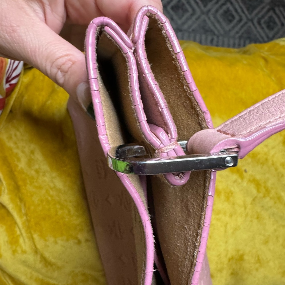 MCM Pink Embossed Leather Tote Bag - Picture 16 of 16